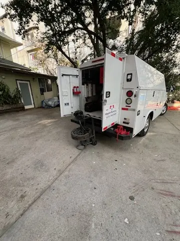Magnet Plumbing service vehicle on-site for Faucet Repair in Boca Pointe